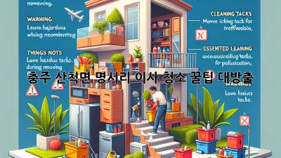 충주 산척면 명서리 이사 청소 꿀팁 대방출! 🏡✨